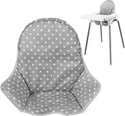[Twoworld] High Chair Cushion for IKEA Antilop Highchair, Baby High Chair Seat Cover Liner Mat Pad Cushion for IKEA Antilop High Chair (Fashion Gray)