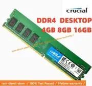 Crucial DDR4 4GB 8GB 16GB 2400Mhz 2666 3200 PC4 288pins Desktop Memory Dimm Ram
