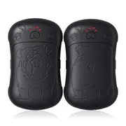 Electric Hand Warmer 2Pcs, 6000 mAh Battery, Electric Hand Warmer, Reusable, Rechargeable Pocket Warmer, Ideal for Outdoor Sports, Hunting, Black