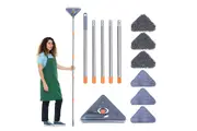 Triangular Window Wall Cleaner Mop for High Reach Cleaning