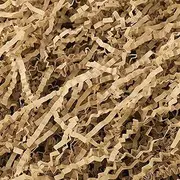 Brown Zig Zag Shredded Paper, 200g Crinkle Cut Shredded Crinkle Paper Packaging Shredded Tissue Paper Protection Decoration for Birthday Weddings Festival Box Hamper Crafts