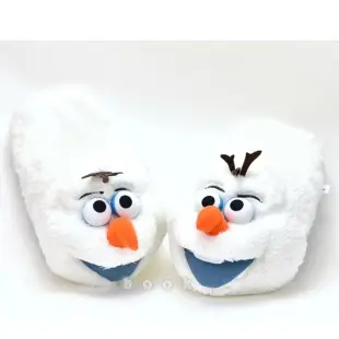 Disney冰雪奇緣【俏皮雪寶】絨毛室內拖鞋-30CM