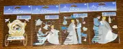 Lot Of 4 RARE DISNEY Cinderella Princess Prince Proposal I Do Dance Kiss Cariage