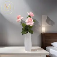 在飛比找momo購物網優惠-【Floral M】瑪麗皇后玫瑰花園仿真花禮(人造花/塑膠花