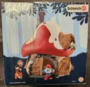 Schleich The Smurfs House w/ Gargamel Azrael & Papa Smurf 20803 New