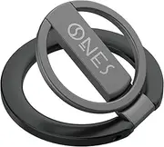 ONES Magnetic Phone Ring Holder for MagSafe, Easy Rotation, Multi-Function Kickstand, Durable Silicone Damping, Removable & Wireless Charging for iPhone, Galaxy, All Standard Cases - Classic Black