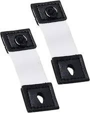 [Brite Crown] Net Focus Shirt Cuff Holder for Men & Women - Black Textile Button Closure Elastic Sleeves Keepers - Quick & Easy Fixing Anti Slip Sleeve Holder - Pull Sleeves Up Shirt Stays Cuff Holder