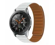 Magnetic Silicone Watch Straps Compatible with the Huawei Watch GT3 46mm - White