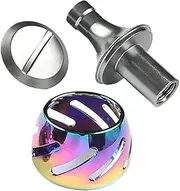 Fishing Reel Power Knob,Ergonomic Fishing Reel Handle Grips | Hollow Design, Aluminum Alloy with Mounting Parts for Reels