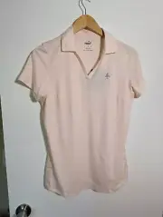 NWT WOMEN'S PUMA CLOUDSPUN FREE POLO, SIZE: L, COLOR: CLOUD ROSE HEATHER (J512)