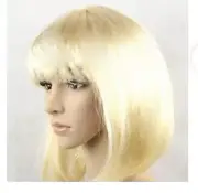 SHORT BOB WIG BLONDE Costume, Halloween, Cosplay