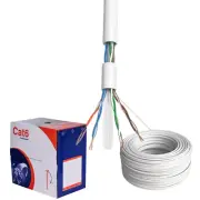 CAT6 1000FT Cable CCA UTP Unshielded Solid 23AWG Ethernet LAN Network RJ45 White