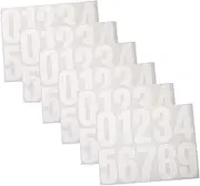 WEKADRIN 6Sheets Large Adhesive Number Stickers Self Adhesive Decals for Mailbox Address Signs and More Numbers for Outdoor Use for Street