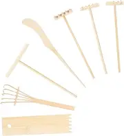 1 Set Mini Rakes Decorative Small Rakes for Zen Garden for Landscape Compact Tabletop Craft Tools for Creative Projects