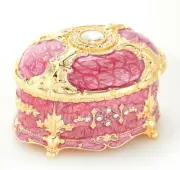 PINK TIN ALLOY OVAL MUSIC BOX : IMAGINE @ JOHN LENNON