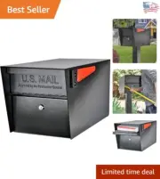 Vandal-Resistant Locking Mailbox with Package Theft Deterrent Mechanism