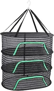 Bewinner Foldable Mesh Drying Rack, 3 Layers, Polyester & Stainless Steel, Anti Deformation, Portable, Suitable for Food & Clothing, Freestanding