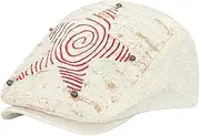 [svlftecon] Unisex Newsboy Cap Flat Ivy Hat Cabbie Hunting Driving Hat for Autumn Spring Summer Adjustable Series 21