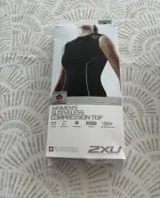 2XU women’s compression top sleeveless, black, M