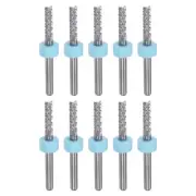 10pcs End Mill Bit 3.175mm Solid Carbide CNC Router Bits Engraving Cutter Tool