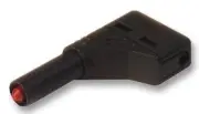 SAFETY PLUG, 4MM, BLACK , MLN, Banana Test Connectors 934098100