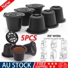 5PCS For Nespresso Maker Machine Refillable Reusable Coffee Filter Capsule Pods