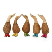 DCUK Dinky Ducks Spotty Boots Decor Set of 5