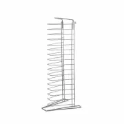 18 Tray Pizza Rack Stand Chrome Plated Freestanding Bench Model