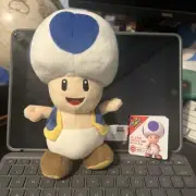 Little Buddy Super Mario All Star Blue Toad 8 Inch Plush Figure NEW IN STOCK