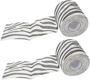KICHOUSE 2Pcs Chic Zebra Print Toilet Paper Creative Animal Print Tissue for Stylish Bathroom Decor Unique Texture Convenient Storage Fun and Fashionable Addition