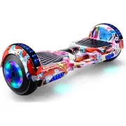 ACA Bluetooth Self Balancing Electric Scooter Kids Flash Wheel Hoverboard Skateboard Chinoiserie