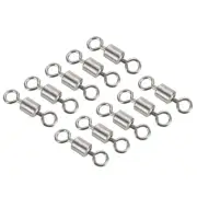 Fishing Barrel Swivels, 40Pcs 97LBS Copper Rolling Terminal Tackle, Silver