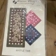 Atkinson Designs Waffle Time Table Runner Quilt Pattern Pieced ATK-137