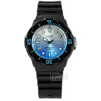在飛比找蝦皮商城優惠-CASIO / 卡西歐甜心淺水風格漸層橡膠手錶 藍x黑 / 