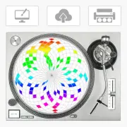 Glowtronics 100 Custom DJ Turntable Slipmats