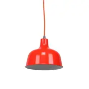 Danica Classic Dome Metal Cord Drop Pendant Light Lamp - Luminous Bright Red.