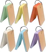 MAIHUO 300 Sheet Index Cards Blank,4X7 CM Flash Card with Rings,Colorful Flash Cards Blank
