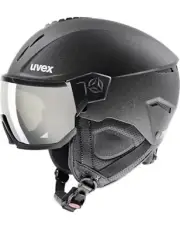 uvex Instinct Visor - Adjustable Ski & Snowboard Helmet - Black Matte - Medium