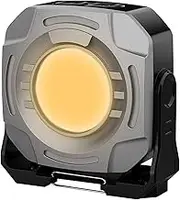 Bsbkoj Rechargeable Work Light, 360° Rotatable Waterproof Lighting Tool, 3.86 x 3.66 x 1.57 Inches Adjustable Portable Lamp for Job Site, Garage, Camping, Security Use