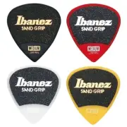 Ibanez Pick Short teardrop Sand grip Medium 0.8mm Red PA16MSG-RD × 10 Picks