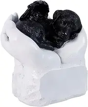 Personalized Sleeping Dog Pet Memorial Grave Marker Tribute Statue with Any Word