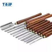 TASP HSS Wood Turning Tools Lathe Spindle Roughing Bowl Gouge with Walnut Handle