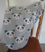 Horse Saddle cover with FREE EMBROIDERY Australian made Blue with Panda bears