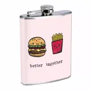 Better Together Em27 Flask 8oz Stainless Steel Hip Drinking Whiskey