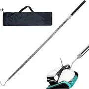 Robotic Pool Cleaner Retrieval Hook - Robotic Pool Cleaner Telescoping Hook with Pole | Stainless Steel Garden Retrieval Tool for Grabbing Floats, Skimmer Basket