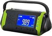 Disaster Prevention Radio, Disaster Prevention Solar Radio, Radio Light, High Sensitivity, Portable Radio, Flashlight, Evacuation Radio, Disaster Prevention Goods, AM/FM Radio, Wide FM Compatible, LED