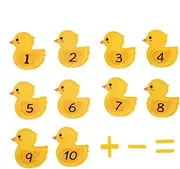 Finger Puppets - Duck Felt Finger Puppets for Story Time - Learning and Educational Toys for Addition Subtraction Games, Role Play Toys for Families