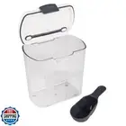 ProKeeper 2.5-Quart Grain Storage Container with Hinged Lid, Clear – BPA-Free