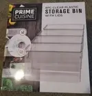 Prime Cuisine Refrigerator Organizer Bin Stackable Food Fridge Storage Box