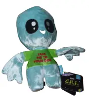 New Bark Box A.R.F. Alien Retriver Friend Large Dog Toy Squeak Crinkle Plush